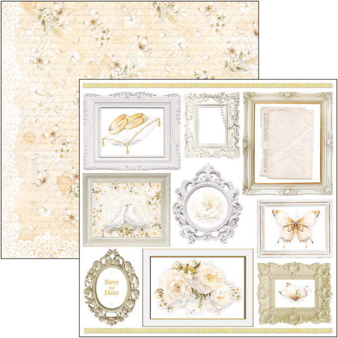 Ciao Bella, collection Always & Forever, Format 15x15cm - 24 feuilles - 190gsm (éléments à découper)