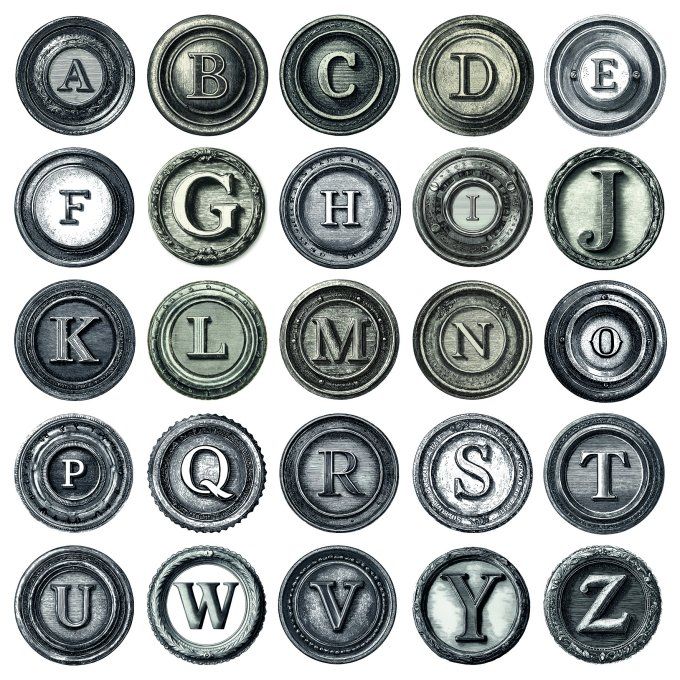 Ciao Bella, collection Typographic - 15x15cm - 24 feuilles - 190gsm 