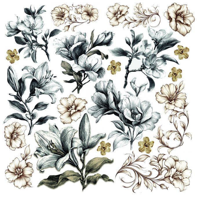 Ciao Bella, collection Typographic - 15x15cm - 24 feuilles - 190gsm 