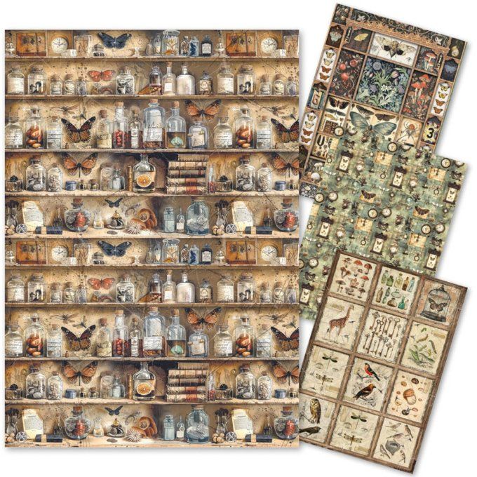 Ciao Bella, 4 Feuille de riz, Format A4 - Cabinet of curiosities