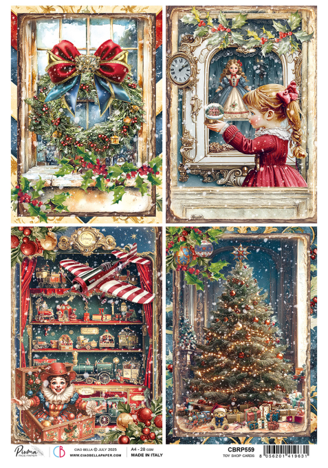 Feuille de riz, Toy shop, Ciao Bella - format A4