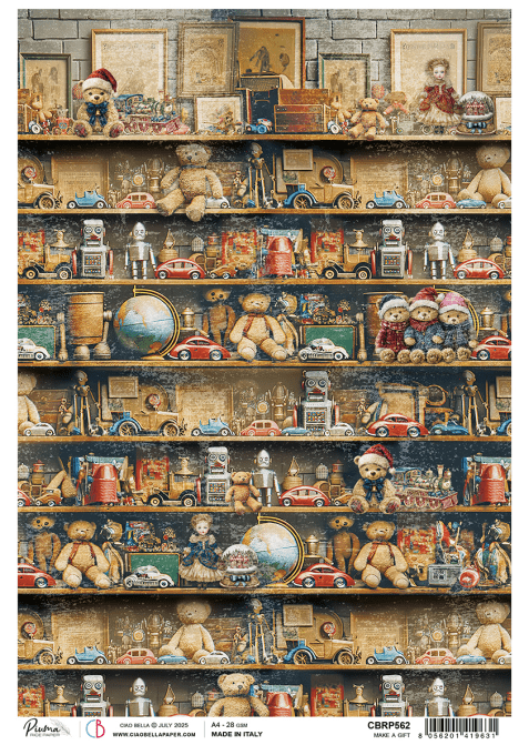 Feuille de riz, Toy shop, Ciao Bella - format A4