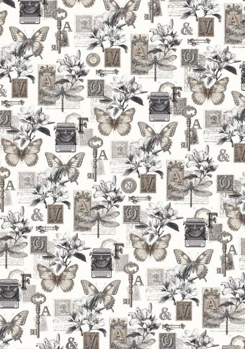 Ciao Bella, 8 Feuille de riz, Format A5 - Typographic