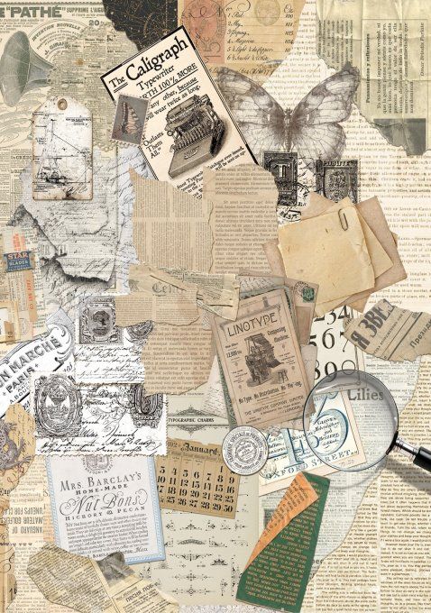 Ciao Bella, 8 Feuille de riz, Format A5 - Typographic