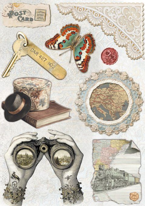 Ciao Bella, 8 Feuille de riz, Format A5 - Eastern journey