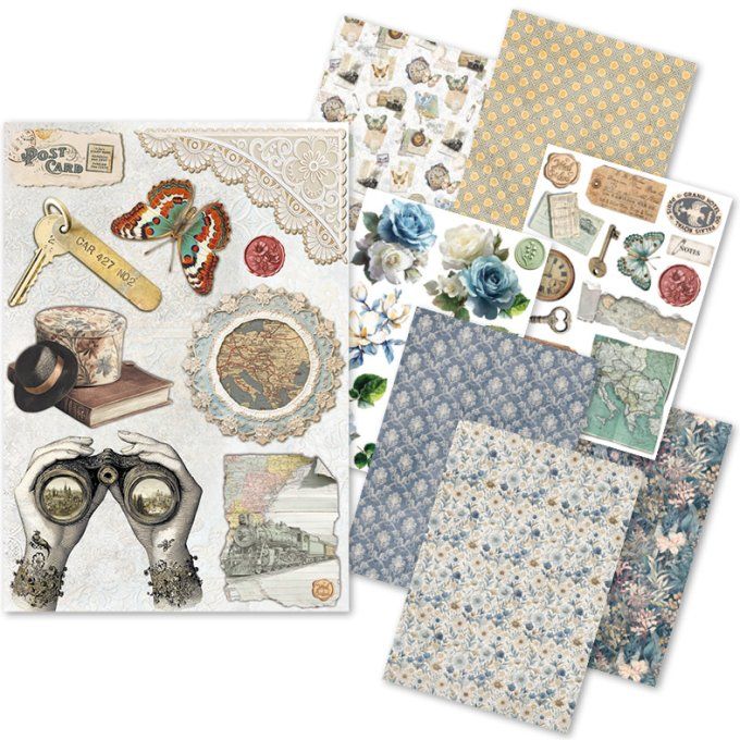 Ciao Bella, 8 Feuille de riz, Format A5 - Eastern journey