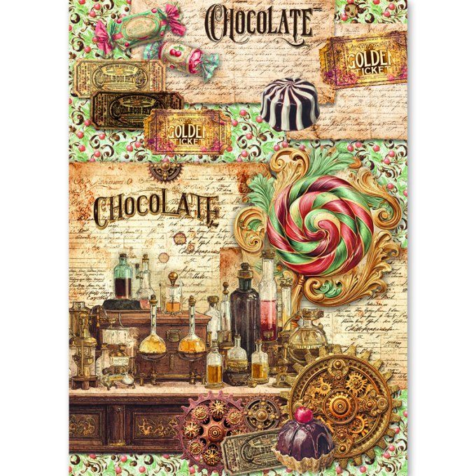 Ciao Bella, 8 Feuille de riz, Format A5 - The chocolate factory