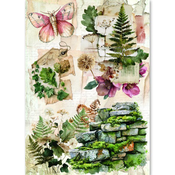 Ciao Bella, 8 Feuille de riz, Format A5 - The nature journal