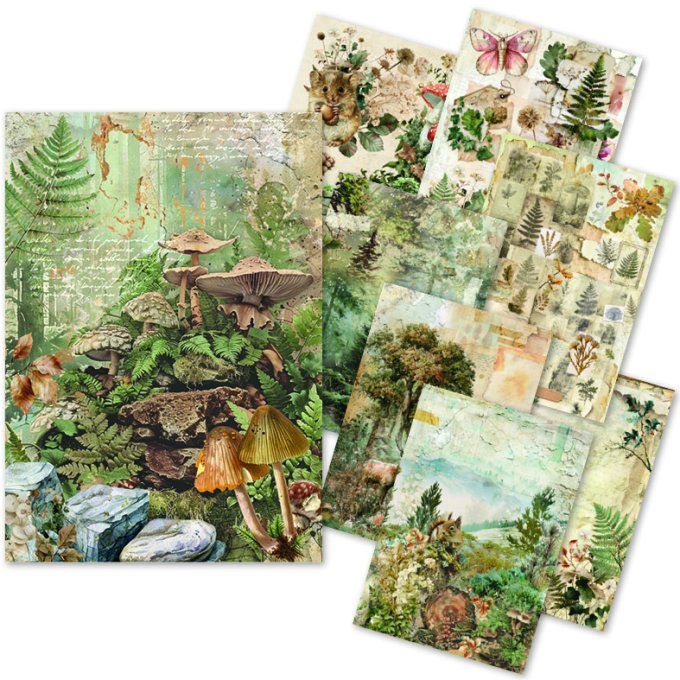 Ciao Bella, 8 Feuille de riz, Format A5 - The nature journal