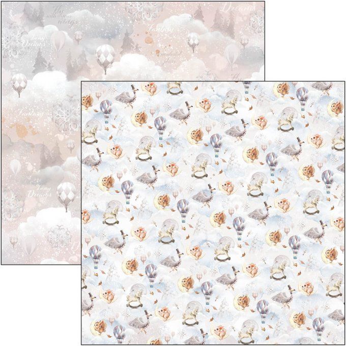 Bloc Ciao Bella, collection Dreamland, patterns,  30x30cm - 8 feuilles - 190gsm