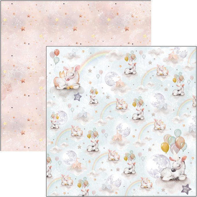 Bloc Ciao Bella, collection Dreamland, patterns,  30x30cm - 8 feuilles - 190gsm