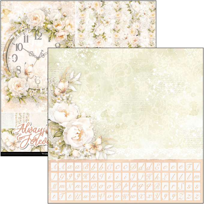 Ciao Bella, collection Always & Forever, Patterns - 30x30cm - 8 feuilles - 190gsm