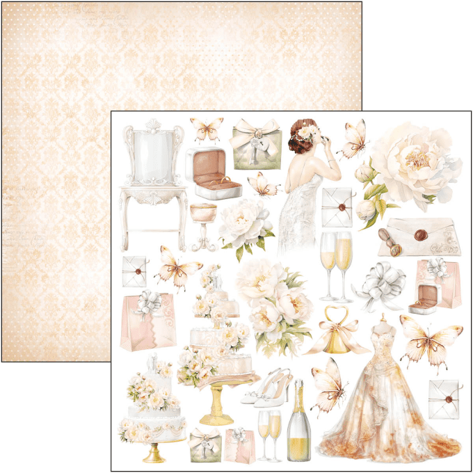 Ciao Bella, collection Always & Forever, Patterns - 30x30cm - 8 feuilles - 190gsm