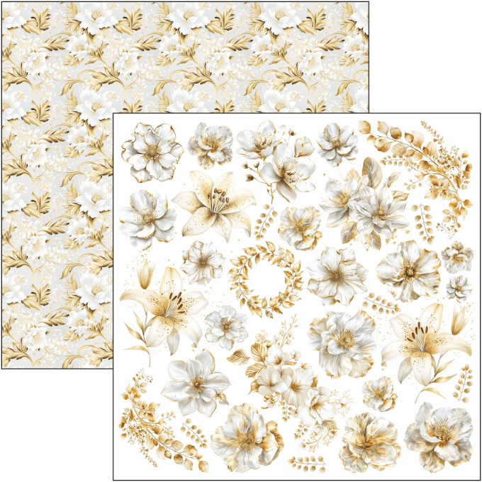 Ciao Bella, collection Blessing day, Patterns - 30x30cm - 8 feuilles - 190gsm 