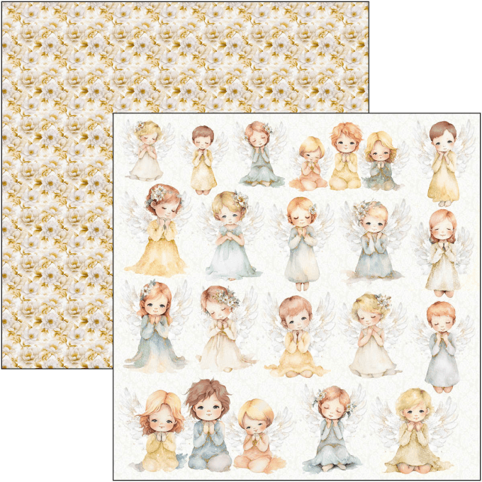 Ciao Bella, collection Blessing day, Patterns - 30x30cm - 8 feuilles - 190gsm 