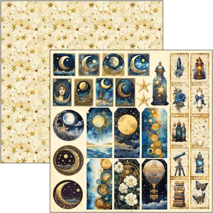 Ciao Bella, collection Celestial, Patterns - 30x30cm - 8 feuilles - 190gsm 