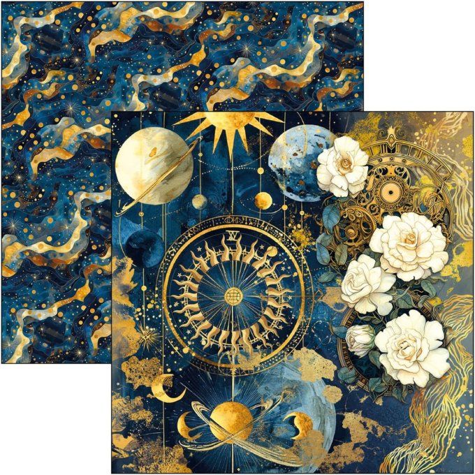 Ciao Bella, collection Celestial, Patterns - 30x30cm - 8 feuilles - 190gsm 