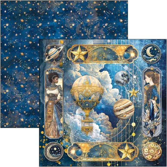 Ciao Bella, collection Celestial, Patterns - 30x30cm - 8 feuilles - 190gsm 