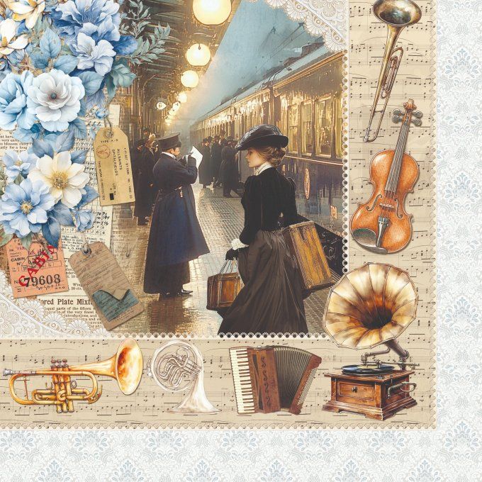 Ciao Bella, collection Eastern journey - Patterns - 30x30cm - 8 feuilles - 190gsm