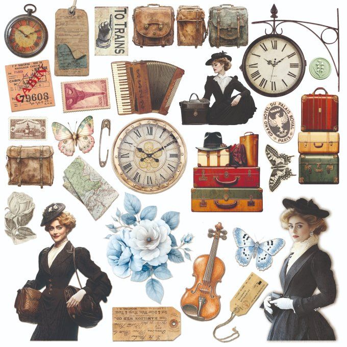 Ciao Bella, collection Eastern journey - Patterns - 30x30cm - 8 feuilles - 190gsm