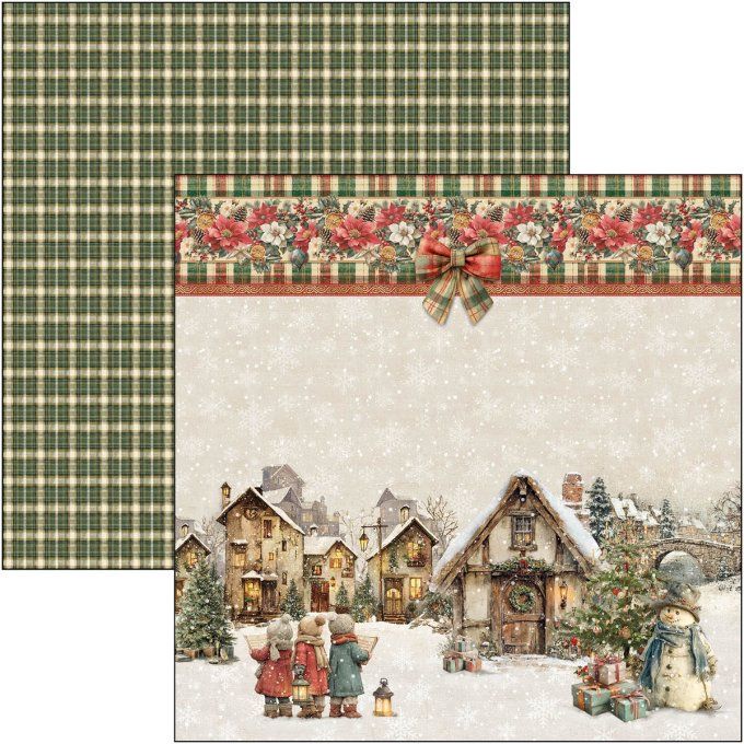 Ciao Bella, collection Merry & Bright - Patterns - 30x30cm - 8 feuilles - 190gsm