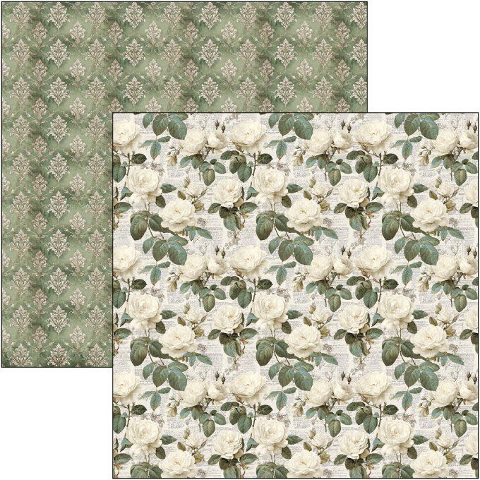 Ciao Bella, collection Bohemian burgundy - Patterns - 30x30cm - 8 feuilles - 190gsm