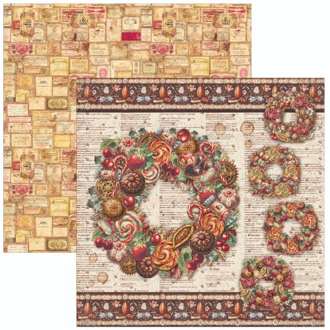 Ciao Bella, collection The chocolate factory - Patterns - 30x30cm - 8 feuilles - 190gsm