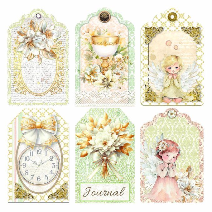 Ciao Bella, Papier vellum - collection Blessing day - 15x15cm - 6 feuilles, 92g