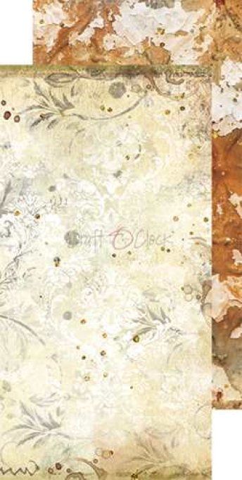 Ensemble de 18 feuilles, 15x30cm, collection : Autumn beauty - Craft O Clock - 190g