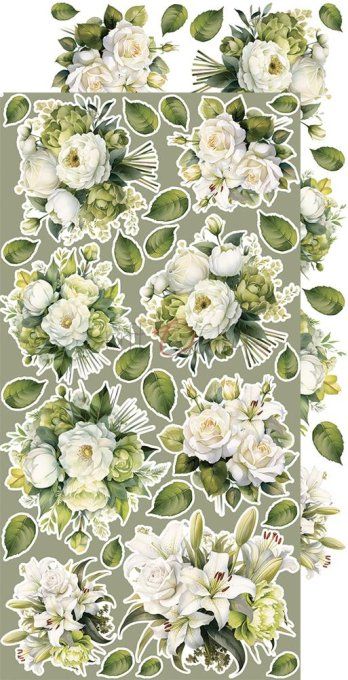 Ensemble de 18 feuilles, 15x30cm, collection : A day to remember - Craft O Clock, 250g