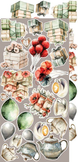 Ensemble de 18 feuilles, 15x30cm, collection : Heart of the sun, Craft O Clock, 250g
