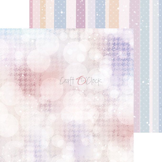 Ensemble de 24 feuilles, 20x20cm, collection : It's my party - Craft O Clock, 250g