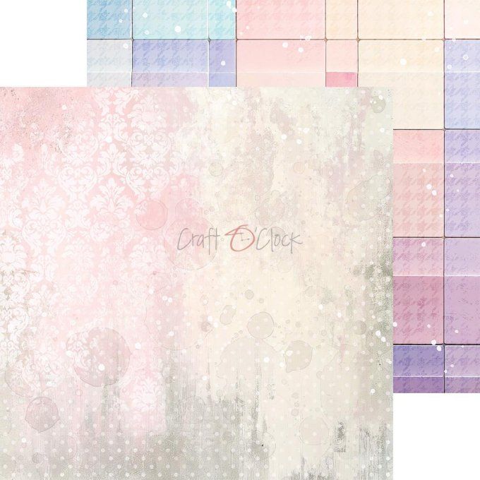 Ensemble de 24 feuilles, 20x20cm, collection : It's my party - Craft O Clock, 250g