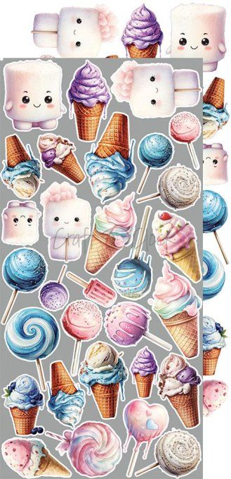 Ensemble de 18 feuilles, 15x30cm, collection : It's my party, Craft O Clock, 250g