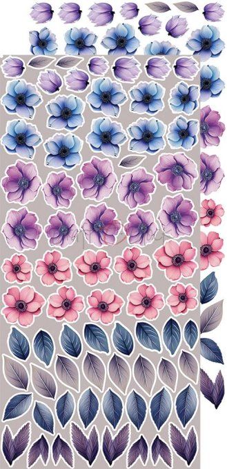 Ensemble de 18 feuilles, 15x30cm, collection : It's my party, Craft O Clock, 250g - mix