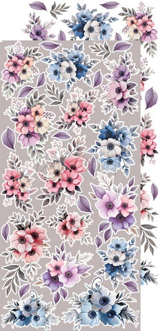Ensemble de 18 feuilles, 15x30cm, collection : It's my party, Craft O Clock, 250g - mix