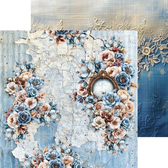 Ensemble de 24 feuilles, 20x20cm, collection : Mindfulness time - Craft O Clock, 250g