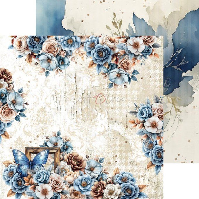 Ensemble de 24 feuilles, 15x15cm, collection : Mindfulness time - Craft O Clock, 250g 