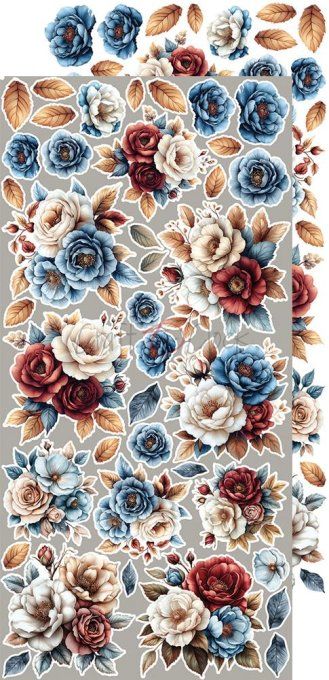 Ensemble de 18 feuilles, 15x30cm, collection : Mindfulness time, Craft O Clock, 250g 
