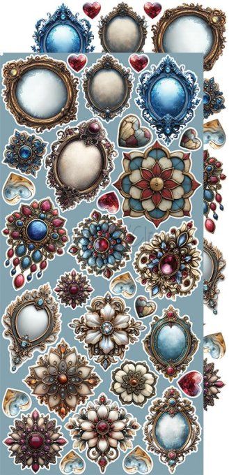Ensemble de 18 feuilles, 15x30cm, collection : Mindfulness time, Craft O Clock, 250g