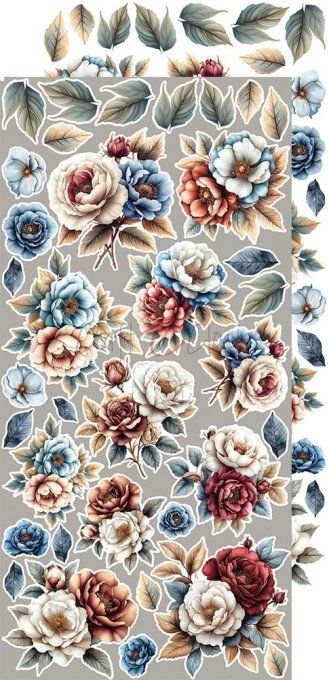 Ensemble de 18 feuilles, 15x30cm, collection : Mindfulness time, Craft O Clock, 250g - Mix