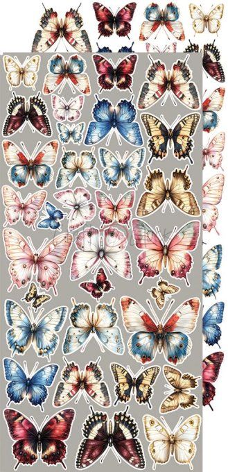 Ensemble de 18 feuilles, 15x30cm, collection : Mindfulness time, Craft O Clock, 250g - Mix