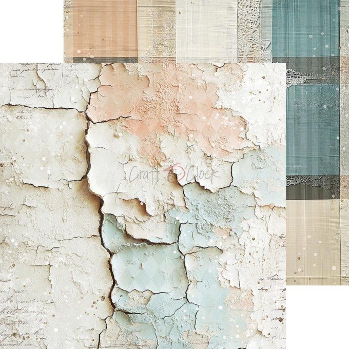 24 feuilles, 20x20cm, collection : Sprites of harmony - Craft O Clock, 250g - Basic paper