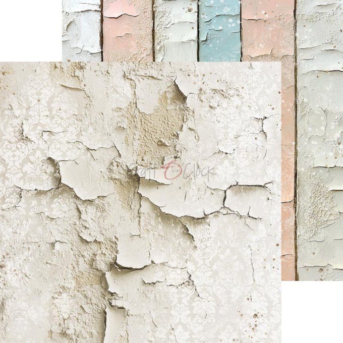 24 feuilles, 20x20cm, collection : Sprites of harmony - Craft O Clock, 250g - Basic paper