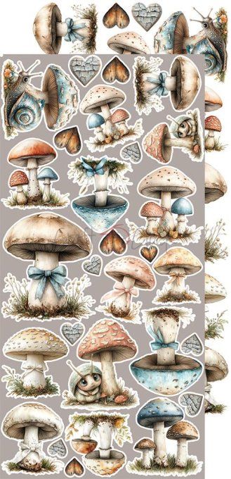 Ensemble de 18 feuilles, 15x30cm, collection : Sprites of harmony, Craft O Clock, 250g