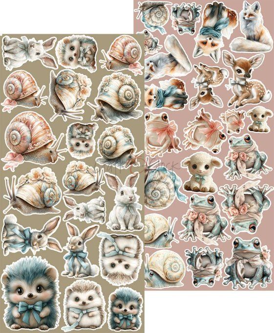 Ensemble de 18 feuilles, 15x30cm, collection : Sprites of harmony, Craft O Clock, 250g