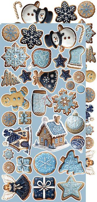 Ensemble de 18 feuilles, 15x30cm, collection : Jolly season, Craft O Clock, 250g