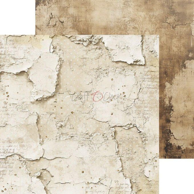 24 feuilles, 20x20cm, collection : Plum & Caramel - Craft O Clock, 250g - Basic paper