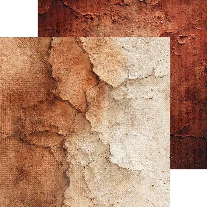 24 feuilles, 20x20cm, collection : Timeless Grace - Craft O Clock, 250g - Basic paper