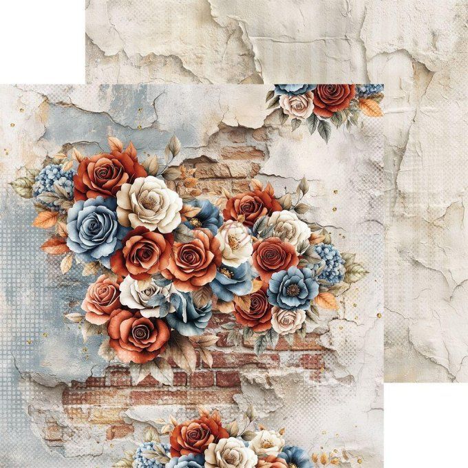 24 feuilles, 15x15cm, collection : Timeless Grace - Craft O Clock, 250g